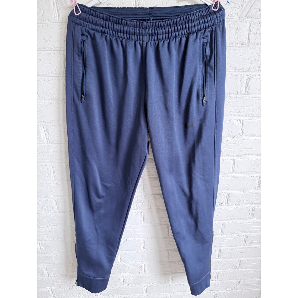 Nike Therma-FIT Hyper Elite‎ Men's Navy Blue Athletic Track Pants Medium